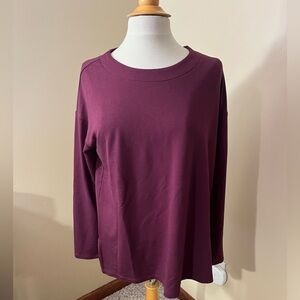 Banana Republic Burgundy/Wine Long Sleeve Shirt Sz M